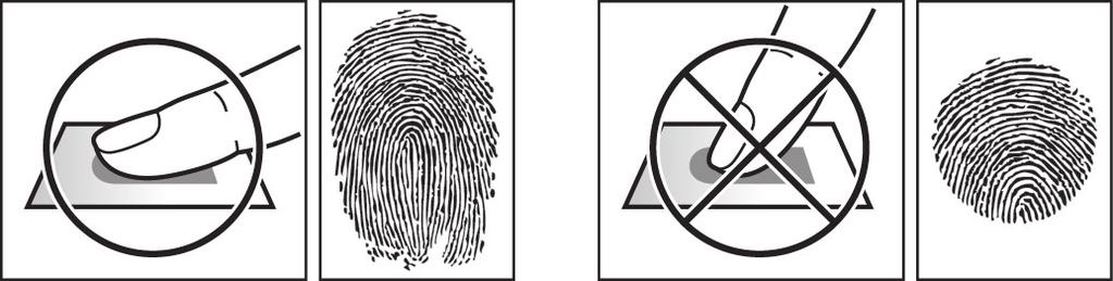Introduction How to enroll a fingerprint In order to improve the fingerprint authentication rate, register the fingerprint correctly.