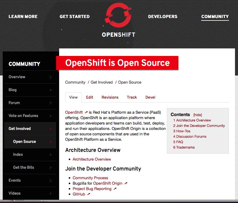 OpenShift Origin The Open Source Project https://openshift.redhat.