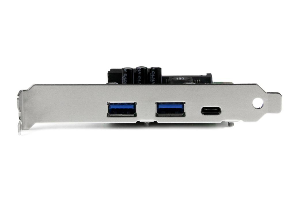1 port (USB-C) Rear view PCI Express x4 connector SATA