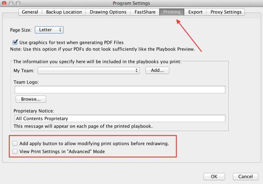 The Playbook Settings menu is set by default only to display the most commonly used settings, but it can be switched to
