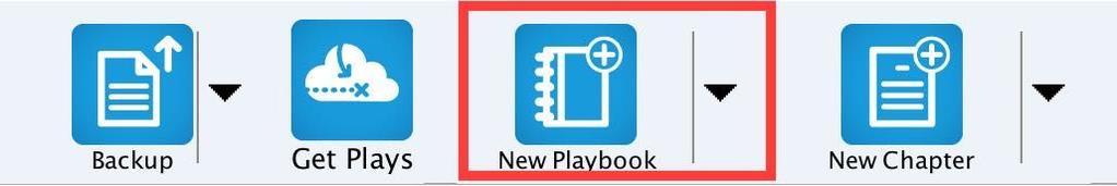 Adding Plays to a New Playbook - To create a new blank playbook,