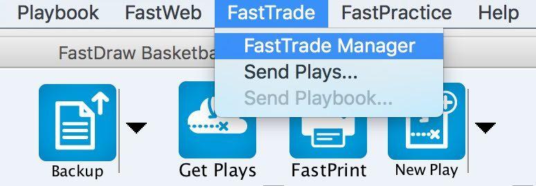 If you receive a FastTrade from another FastDraw user, the play will be contained in