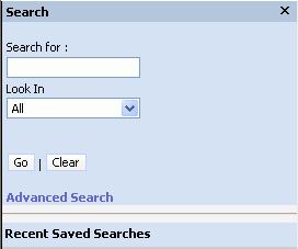 Siebel Templates for Employee Applications Search Templates Search Center, Top Template The Applet Form Search Top template uses the CCAppletFormSearchTop.swt file.