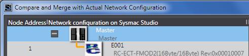 4 As a node address 1 slave, E001 RC-ECT-FMOD2(16Byte/16Byt e) Rev.