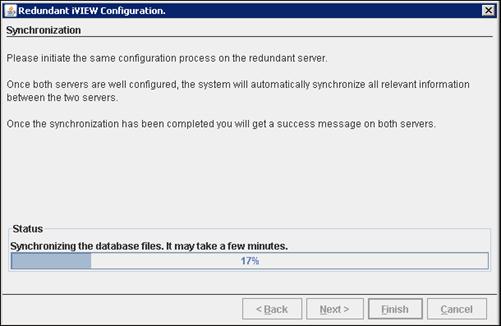 Figure 3-32 Configuration status on the master server Figure 3-33 Configuration status on the slave server Step 9 0 When the configuration is completed successfully the success message is displayed.