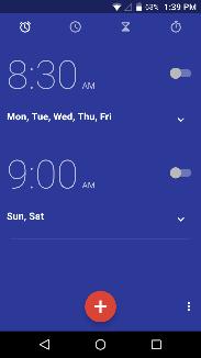 Create a New Alarm» Click on the Alarm icon tab.