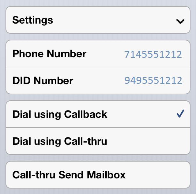 Callback To use the Callback feature: 1. Select the [Call] tab.