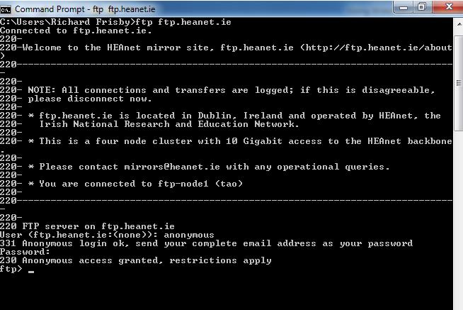 Part 4: FTP PDU Capture Step 1: Start packet capture.