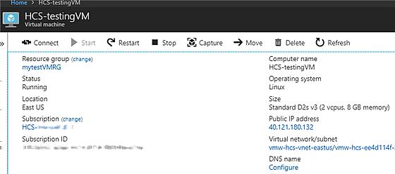 Creation of the test VM starts running. Typically, you can see the process running on your Microsoft Azure dashboard, as illustrated in the following screenshot.
