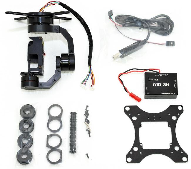 X-CAM A10-3H 3 Axis Gimbal for GOPRO User Manual ( V2.00 ) The X-CAM A10-3H 3 Axis Gimbal has been setup and calibrated for use with GOPRO cameras, it is ready to use straight from the box.