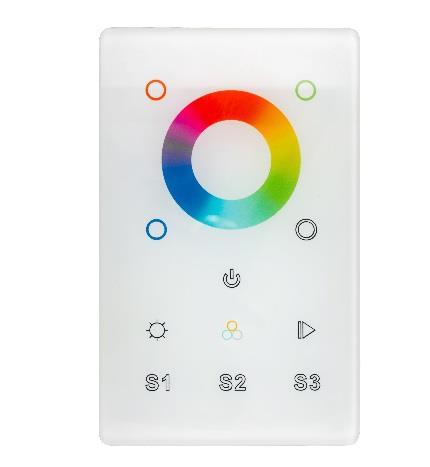 LED Dimmer Pro Wireless Wall Switch dim-pro-wall-switch Dimensions: 3.4 x 3.4 x 0.