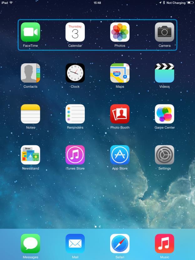 idevice command Home returns to the Home screen. 5.