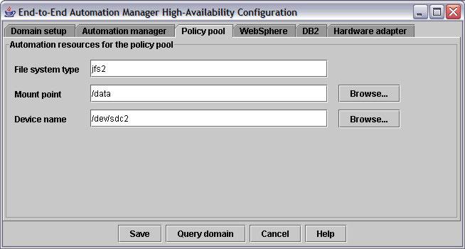 end-to-end automation manager automation policy. The irtual IP address must be authorized by your network administrator. To prime the field with the currently defined alue, click Query domain.
