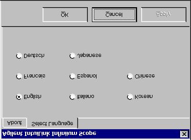 Toolbar Overview About Agilent Infiniium Scope Toolbar The dialog boxes and help system are available in several languages.