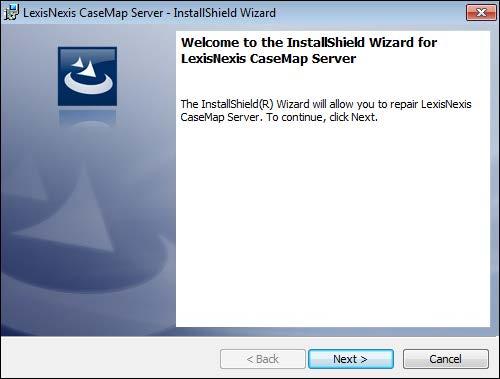 Installing CaseMap Server 21 installer will configure it. Otherwise, the installer will create and configure the admin database.