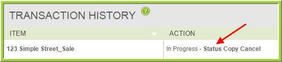 The HISTORY tab shows you all the actions done within your active transaction, including your esign session. 3.