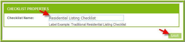 Then click on the CREATE & MANAGE CHECKLISTS sub-tab. 4. Click on the CREATE NEW CHECKLIST button. 5.
