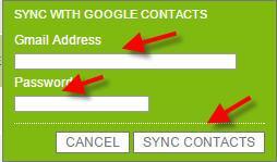 Add Google contacts to Form Simplicity contacts 1. Log in and select the CONTACTS option from the menu at the top of the page. 2. Click on the SELECT COMMAND drop down menu. 3.