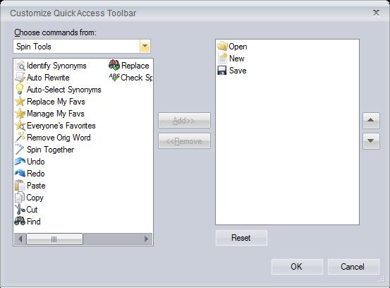 Notice that the functions are grouped by functionality to help locate the ones you want.