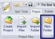 Creating Folders and Subfolders To create a folder or subfolder 1. Click the main project folder or any other folder that you want to create a folder under. 2.