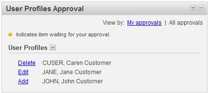 User Profiles Approval Panel Sample About the Transfers & Payments Approval Panel The Transfers & Payments Approval panel allows company users to view transfers and payments that need approval for