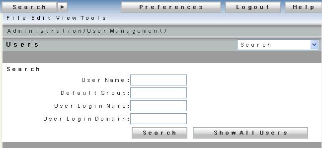 Configuring and Customizing Multi-Component Features Figure 24. User Interface of the Webtop Users page 6.