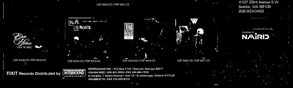 CDF 9207-CD / PDF 9207-CS FIXIT Records