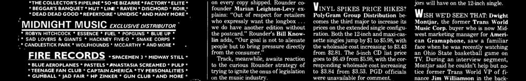 Rounder Records, despite its commitment to a cleaner environment, sells its [CDs] in this packaging, only because the U.S. record industry dictates that [CDs] are to be sold in this format.