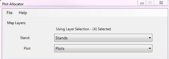 3. Choose the stand layer that contains the polygon you wish to use for grid generation. 4.