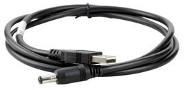 Cables and Adapters 2-Pin Barrel Power Cable 50137484-001 Replacement 2-pin barrel locking connector for power connection between USB power wall adapter and DB15 snap-on adapter.