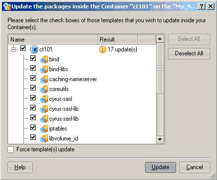 Operations on Containers 2 Double-click the Container where you want to add an EZ template. The Container Manager opens. 3 Click the Templates item in the main tree of the Container Manager.
