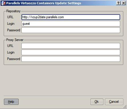 Managing Hardware Nodes Configuring Parallels Virtuozzo Containers Update Server Settings Before starting the update procedure in Parallels Management Console, you may wish to check and configure the