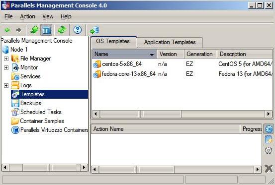 Operations on Containers Choosing an OS EZ Template Before starting to create a Container, you need to choose the OS EZ template to base the Container on.