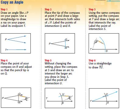 Geometry CP Constructions Part I Page 3 of 4 Steps for copying