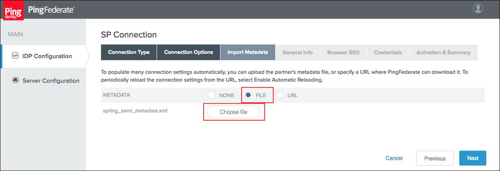 Select Browser SSO on the Connection Options tab and click Next. 6.