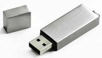 USB 046 red Portable USB memory stick, capacity: 4 GB.