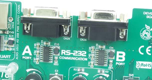 BIG8051 13 8.0. RS-232 modules The RS-232 modules enable the development system to communicate to external devices whose operation is in compliance with the RS-232 standard.