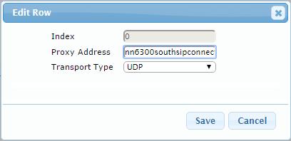 ShoreTel IP-PBX & BroadCloud SIP Trunk Figure 4-11: Configuring Proxy Set for BroadCloud SIP Trunk a. Configure a Proxy Address Table for Proxy Set 1: b.