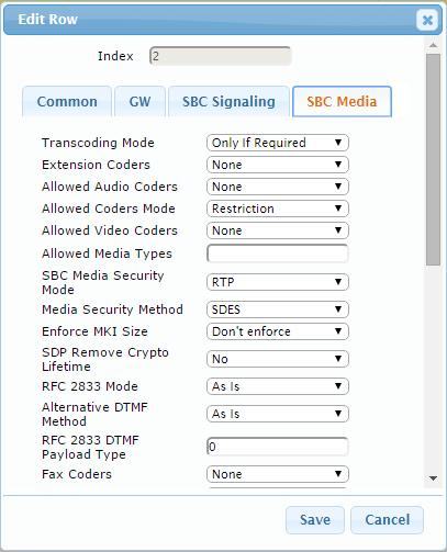 Configuration Note 4. Configuring AudioCodes E-SBC 4.