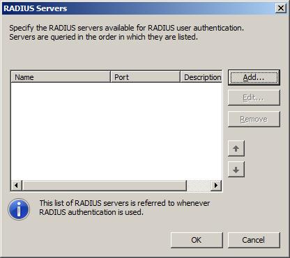 (4) Tick the Use RADIUS for authentication and Use RADIUS for