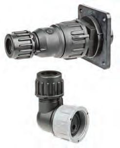 Schlemmer Conduit Sealed SG082 SG24902 Conduit Sealed connectors avoid ingress by sealing to the conduit. IP67 rating when used with solid conduit.
