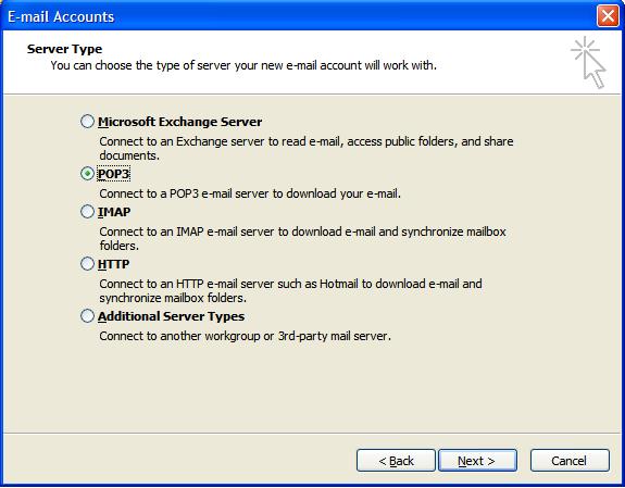 Step 4: The Internet E-mail Settings (POP3) dialog window will be where most information will be filled in the text boxes provided. 1.