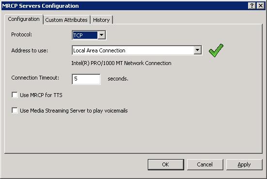 If you will use Interaction Media Streaming Server to play voice mail messages in Customer Information Center calls, enable the Use Media Streaming Server to play voicemails