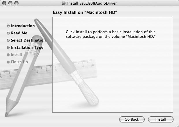 Confirm your selection with Continue and on the following dialog proceed with the installation by clicking Install.