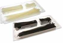 CABLE TIES AND ACCESSORIES Cable Tie Kits Packaged In An Ez Hang Reusable, Visual Plastic Box