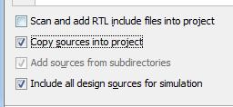 Step 2-3: Make sure that Copy sources into project is selected then