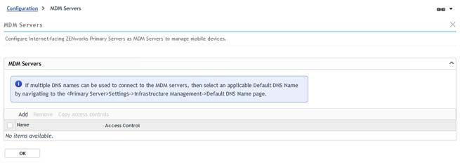 Designating an MDM Server (page 6) Enabling Push Notifications for ios Devices (page 6) Enabling Push Notifications for Android Devices (page 8) DESIGNATING AN MDM SERVER 3 On the Connection