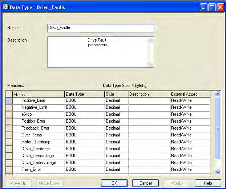 5.4 Creating Program Tags Create two user defined data types called Tolo_Inputs, and Tolo_Outputs. To do this, Right click on User Defined and select New Data Type.