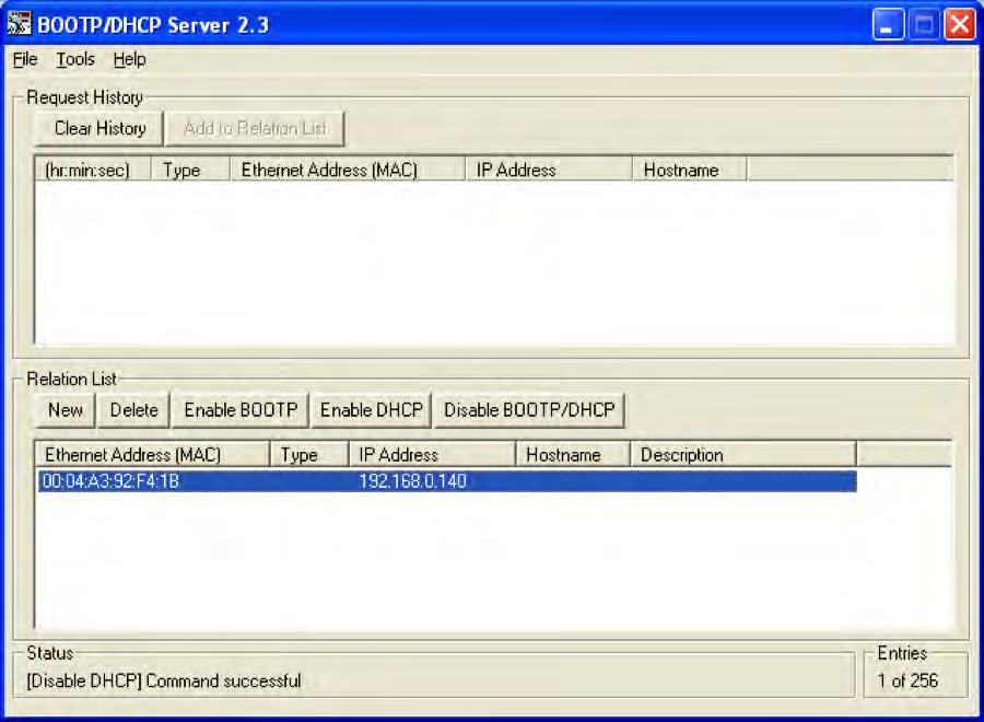 7.4 Confirm IP Address To verify that the IP address assignment was successful, connect the ACS drive with TMI and validate the updated IP address.