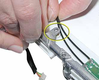 Use new double-sided tape when installing the replacement antenna board.
